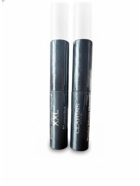 2X Clarins Wonder Volume Mascara XXL 01 Extreme Black 0.1 oz